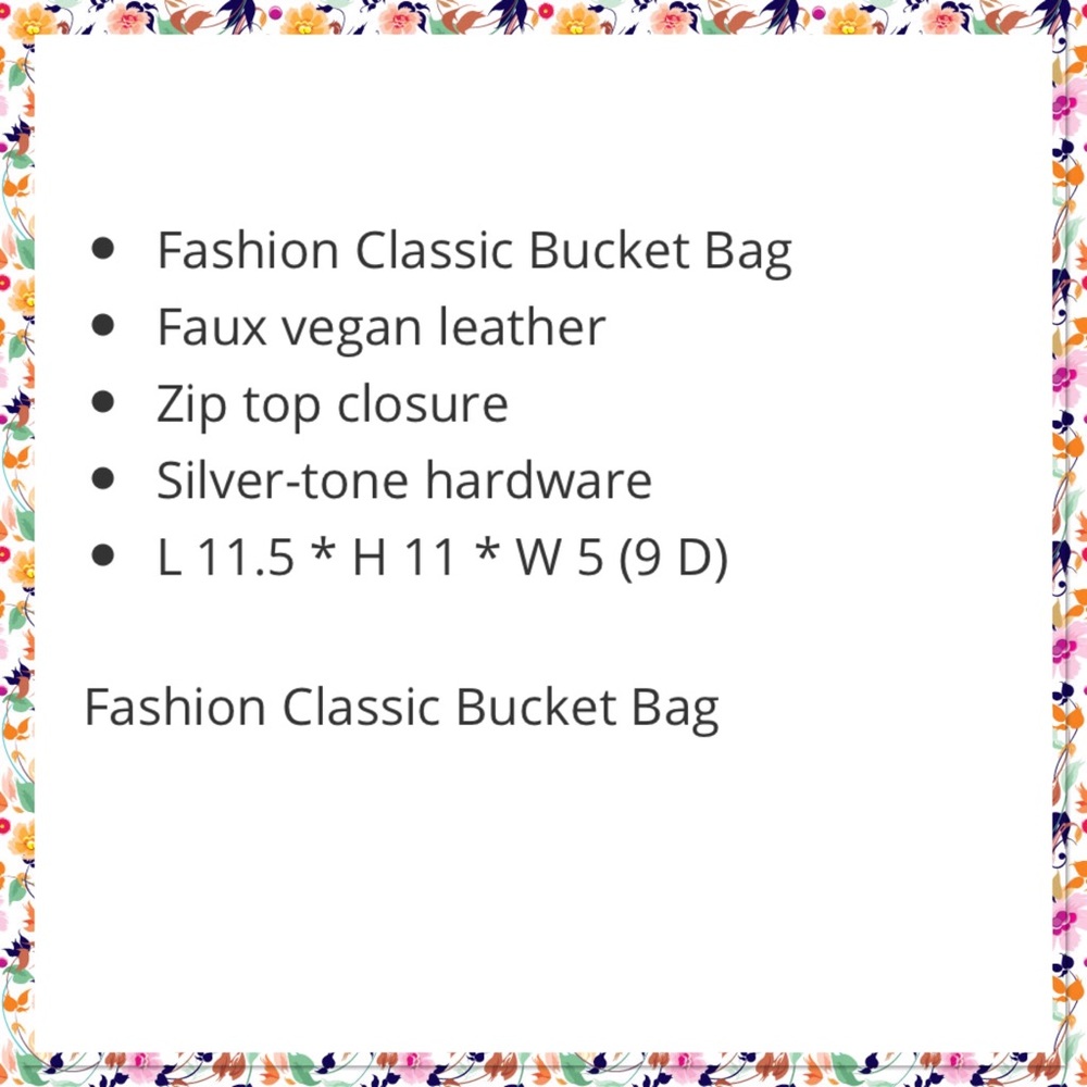 Best selling Lavender bucket bag, silver accents - Picture 2 of 4